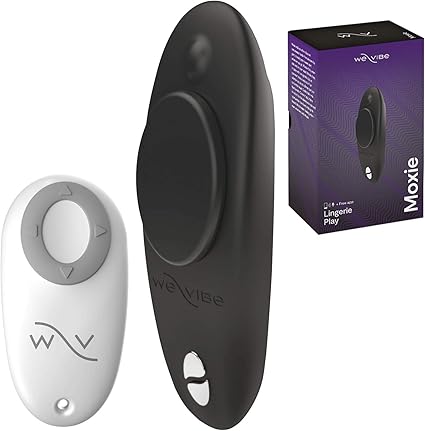 Amazon Com We Vibe Moxie Panty Vibrator Wearable Smart Sex Toy For Women Satin Black Health Personal Care