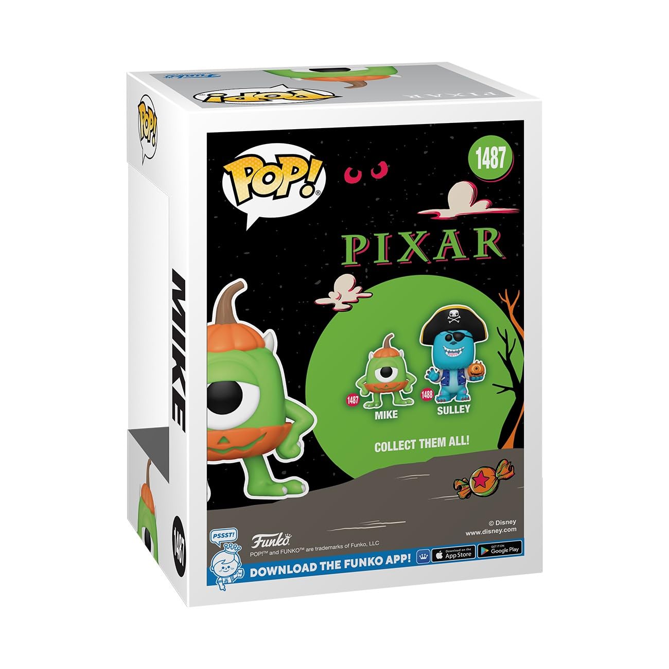 Funko Funko POP! Disney: Pixar Halloween - Mike Wazowski​ - Pixar Collection - Collectable Vinyl Figure - Gift Idea - Official Merchandise - for Kids & Adults - Horror Fans - Model Figure for Collectors