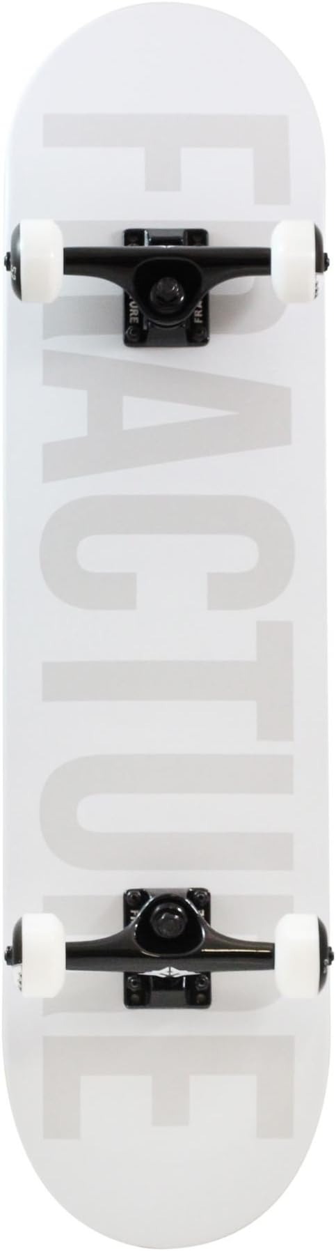 Fracture Fade White Full Size Complete Skateboard - 8.0 ABEC 5/52mm
