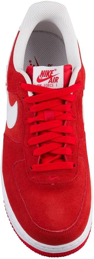 Amazon ナイキ エアフォース 1 スエード スニーカー 赤 X 白 Air Force 1 Low Suede University Red White 並行輸入品 26 0cm Us8 0 Nike ナイキ シューズ バッグ