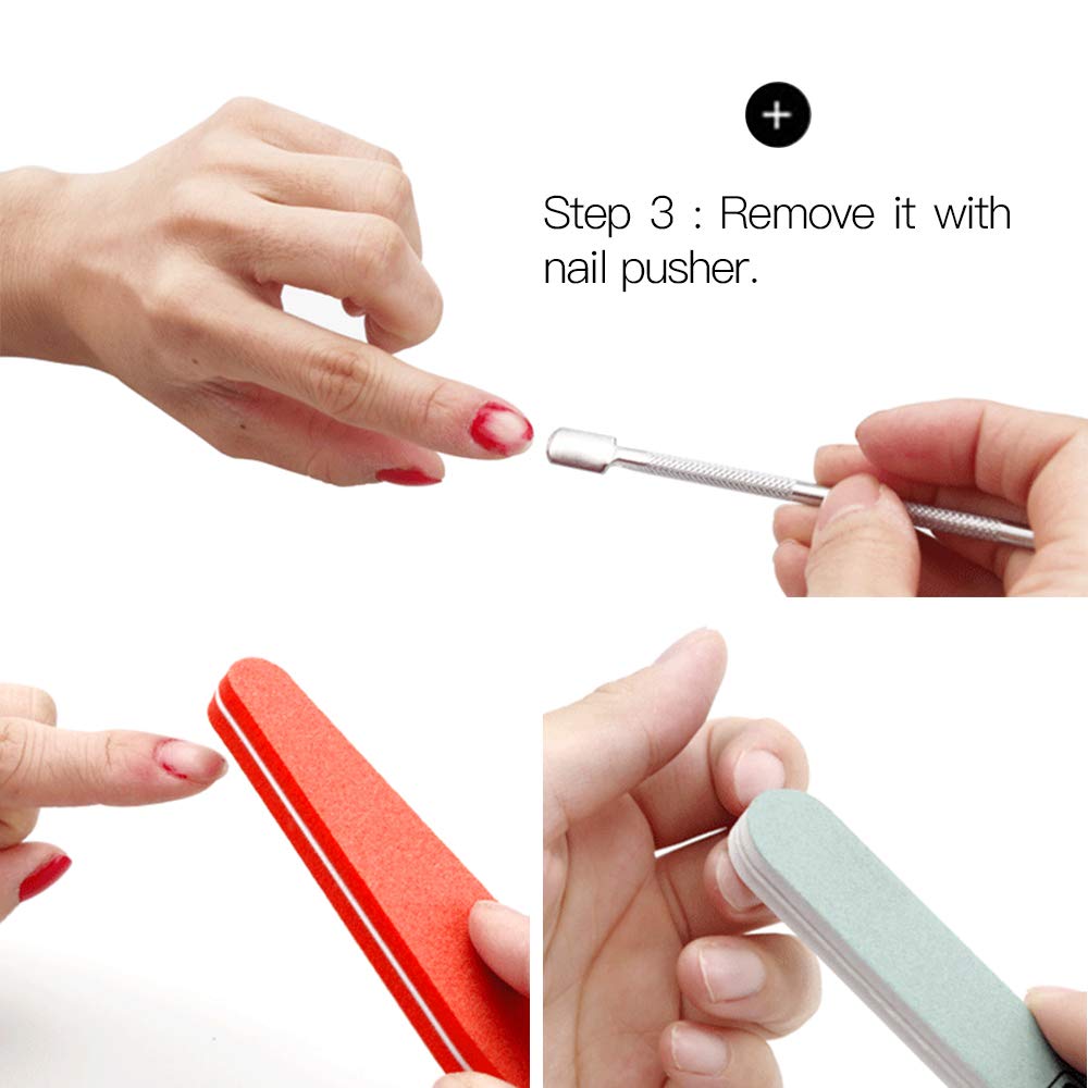 Foil Nail Polish Remover Pads,AIDUE 200PCS Acrylic Nail Polish Remover Wipes UV Gel Nail Polish Remover