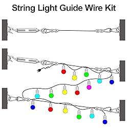 BLIKA String Light Hanging Kits, 250FT Coated