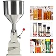 ERAAND Manual Paste Liquid Filling Machine,Adjustable Bottle Fillerwith 10L Hopper for Filling Paste/Cream/Cosmetic/Perfume/Lip Gloss