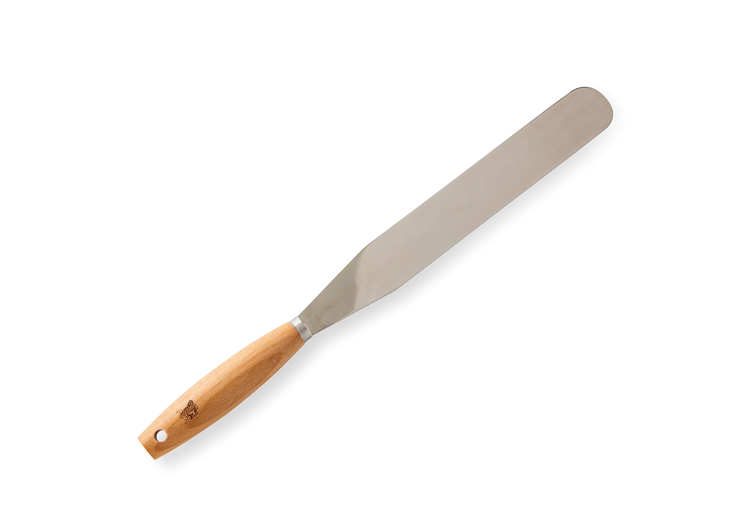 Nordic Ware 02117 Icing Stainless Steel Decorating Spatula with Beechwood Handle, High-Quality Baking Accessories for Frosting Cakes, Cookies, & Cupcakes