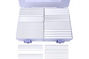 XHF 205 PCS Length 3.5" White 3:1 Waterproof Automotive Electrical Heat Shrink Tubing Assortment Kit Large Size Marine Grade Adhesive Lined Tube, Insulation Sealing