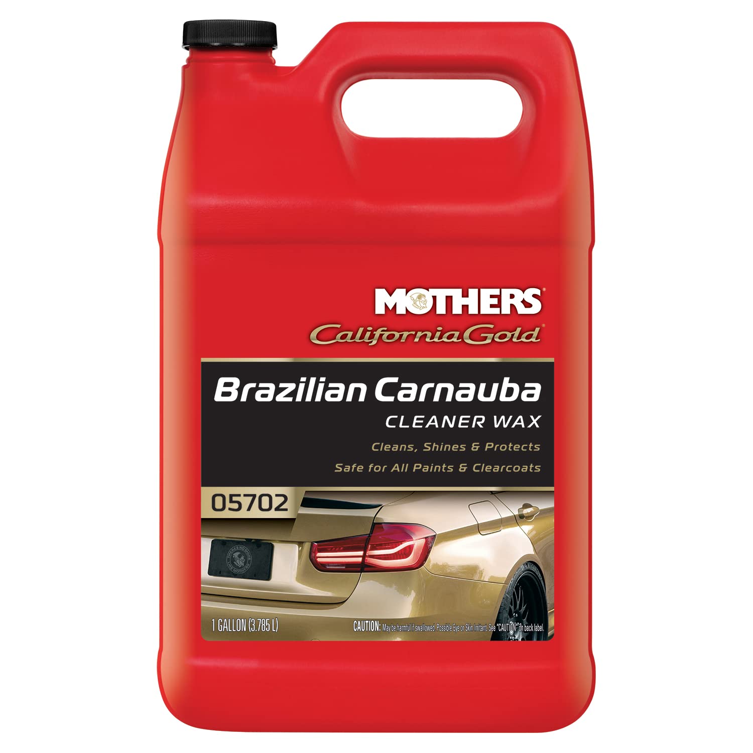 Mothers California Gold Brazilian Carnauba Cleaner Wax | Cleans & Waxes in One Step for Ultimate Shine & Protection