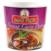 Mae Ploy Panang Curry Paste 400 g | Authentic aromatic Panang curry seasoning paste. Medium jar size ideal for rich peanut style curry beef chicken pork