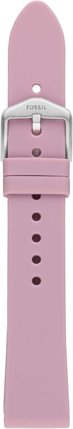 Fossil Women's 18mm Silicone Interchangeable Watch Band Strap, Color: Lavender (Model: S181415): Watches