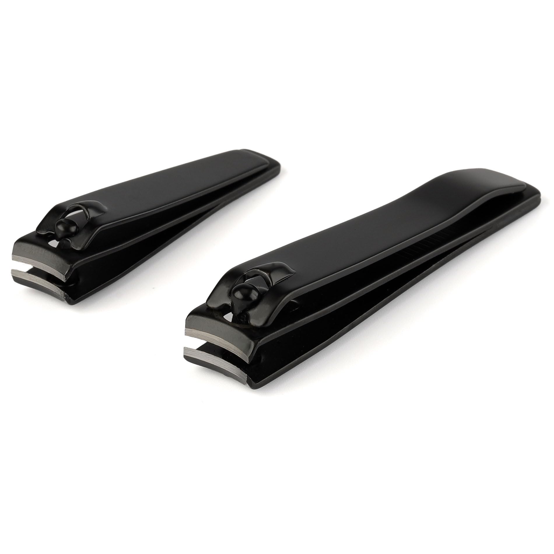 Photo 1 of **ONLY ONE**2 Pcs Nail Clipper Set, Stainless Steel Fingernail Clipper for Adults, Small Gift, Christmas Stocking Stuffers (Black)