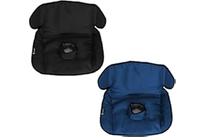 Lynmark® 2X Piddle Pads Car Seat Protector - Waterproof Soft Car Seat Liner for Potty Training Toddler and Baby - Travel-Friendly Machine Washable Mat for Spills, Nappy Leaks, Accidents- Navy & Black