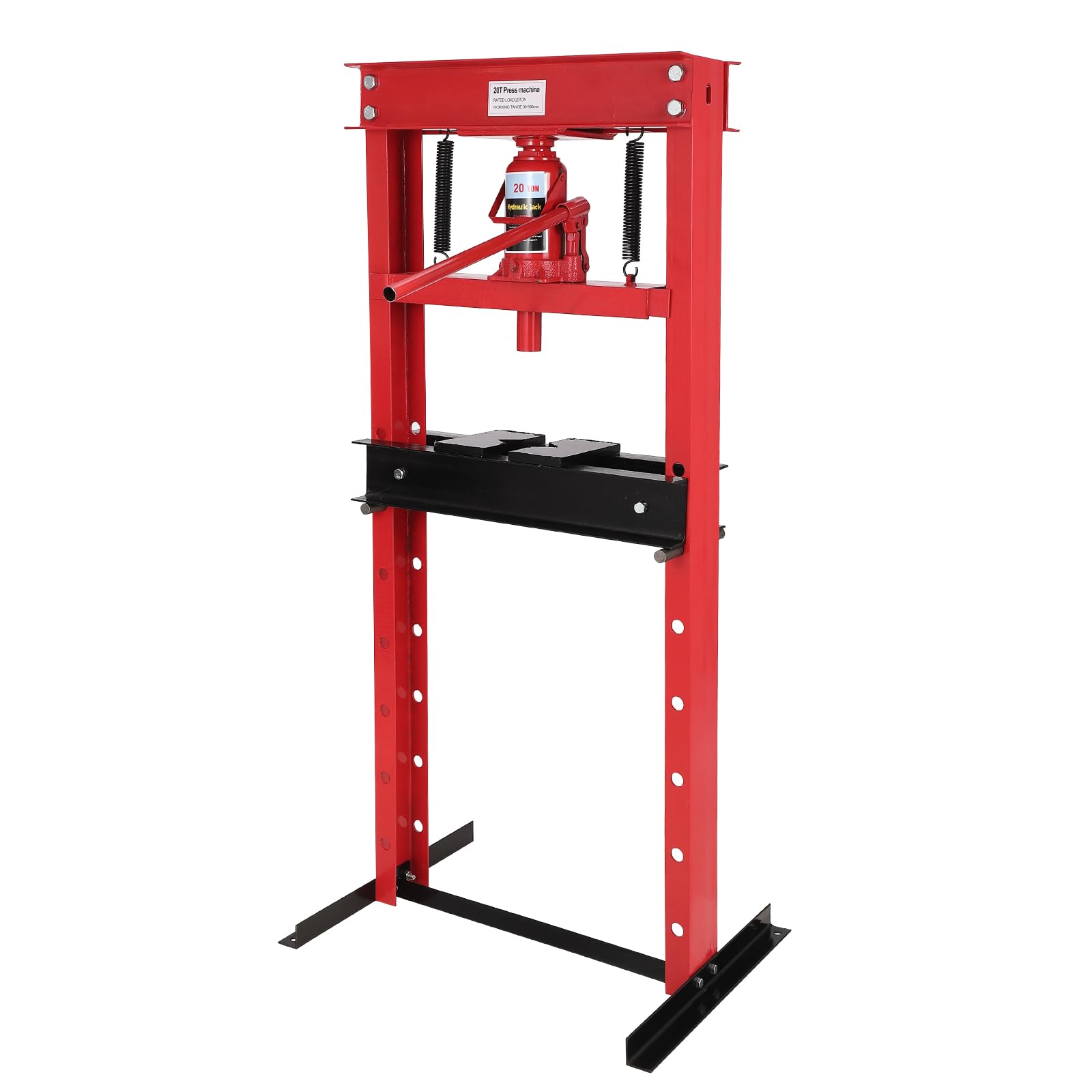 Photo 1 of ***PARTS ONLY***
20-Ton Hydraulic Shop Press, Heavy Duty Benchtop Hydraulic Shop Press with 2 Press Plates, H-Frame Pneumatic Shop Press Adjustable Height,Red