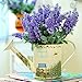 Broadfashion 1x 10 Heads Artificial Lavender Silk Flower Bouquets Wedding Home Party Decor (Light Purple)