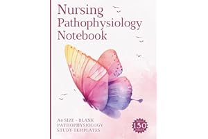 Nursing Pathophysiology Notebook: Mega 150 Pages A4 Size Blank Disease Templates For Nurses & Healthcare Students to Learn th