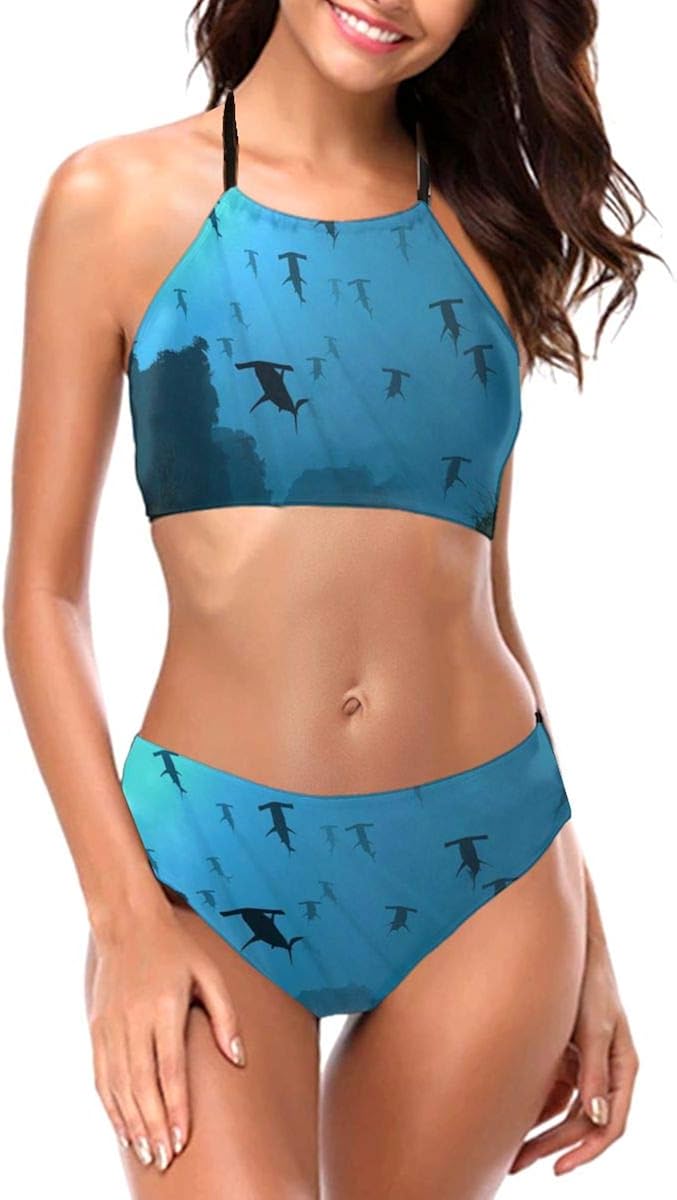 NiYoung Women's Girls Bikini Sets Beach Swimsuit with Adjustable Spaghetti Strap