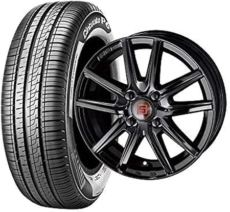 Amazon サマータイヤ ホイール 1本セット 15インチ Pirelli ピレリ Cinturato P6 185 65r15 h ザイン Ss 15 5 5j 4穴 100 インセット 43mm ブラック 新品1本セット 車 バイク 車 バイク