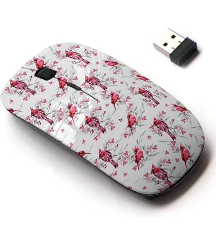Raton Inalambrico 2.4g Con Bonito Diseno De Patron Para Toda