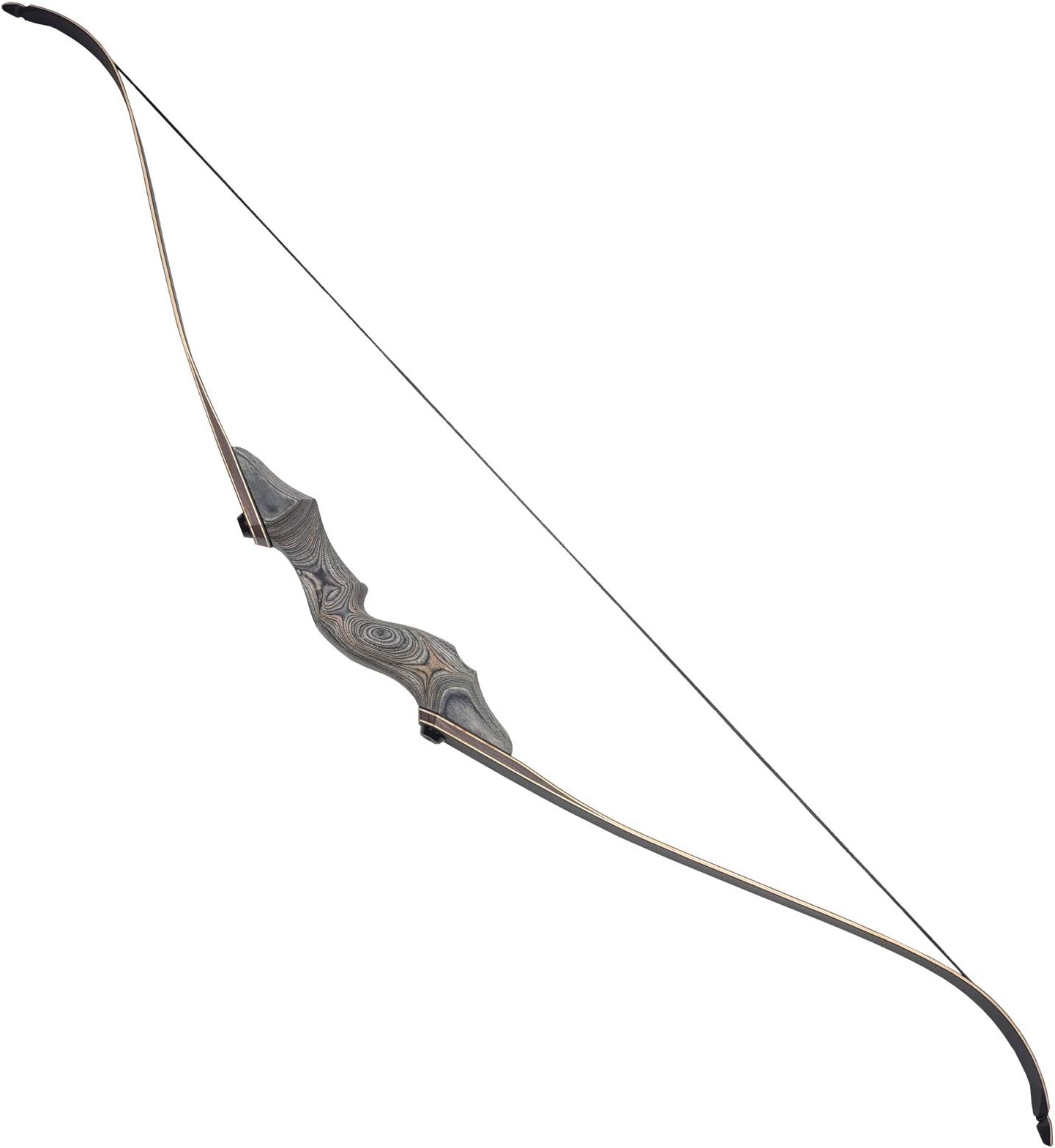 Mandarin Duck Black Hunter 60" Take Down Recurve Bow - Left Handed Hunting Shooting