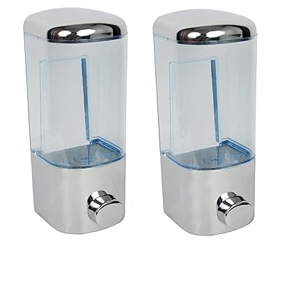 JELAXO (Combo of 2) soap Dispenser Shower lotiongel,Liquid Shampoo Pump,Mirror Finish