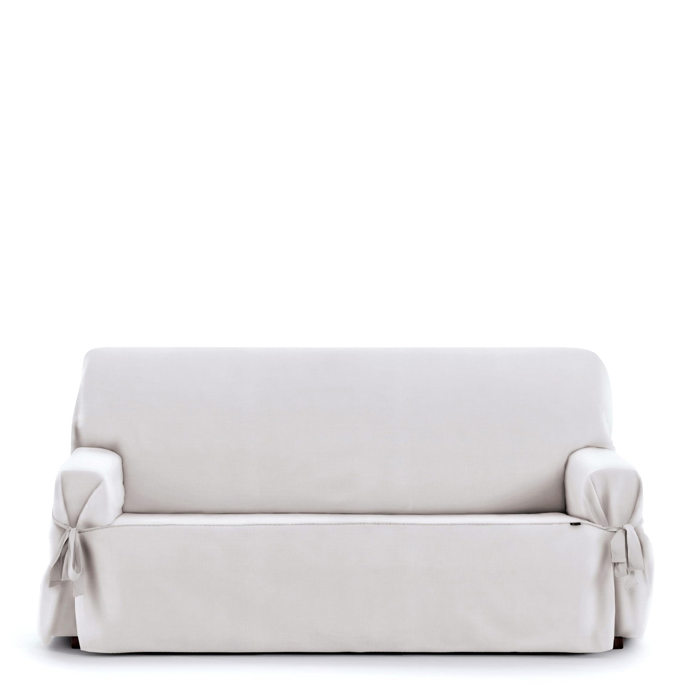 Eysa Universal Adjustable Sofa Cover with Ties East 2 Seater Colour 00/White