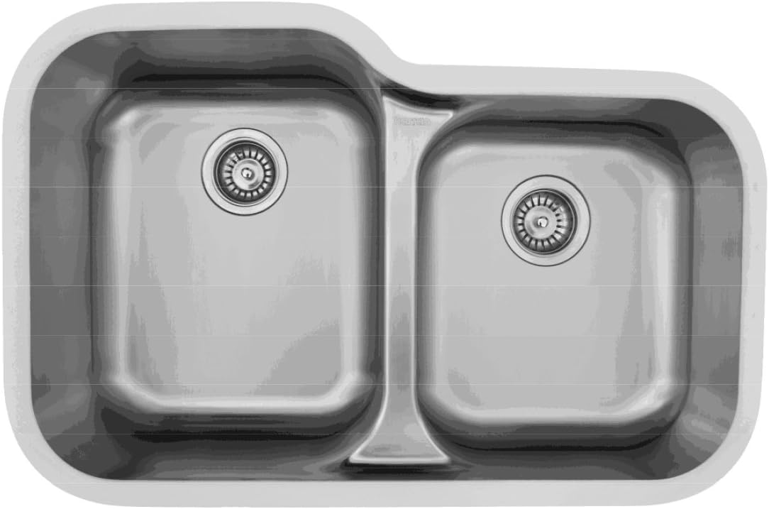 Karran E 360r Stainless Steel Undermount Large Small Bowl Kitchen