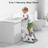 RABB 1ST 2in1 Potty Training Seat with Step Stool Grey view 6