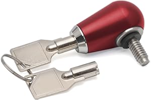 DAKLVNG Seat Bolt Screw Seat Lock Anti Theft 1/4-20 Thread for Harley Sportster 883 Dyna Softail Touring Road King Electra Glide Street Glide CVO 1996-2024 (Red)