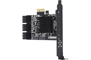 Hard Disk Expansion Card, Built in PCIE 1 XInterface, 8 Port SATA 3.0 Adapter Card, PCIE to SATA Output Interfaces Expansion 