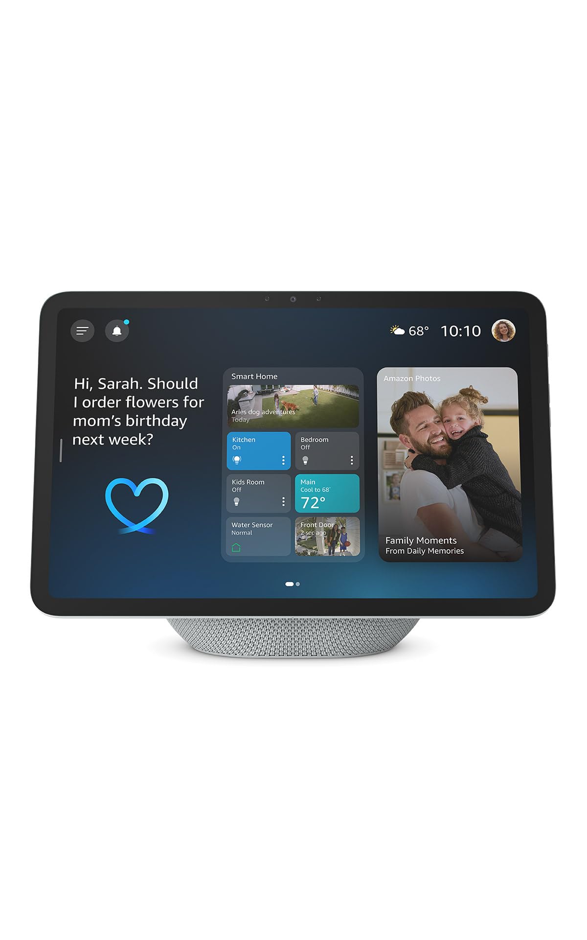 Amazon Echo Show 11 (newest model), Vibrant Full-HD 11" display with more viewing area and spatial audio, with Alexa+ Early Access, Glacier White