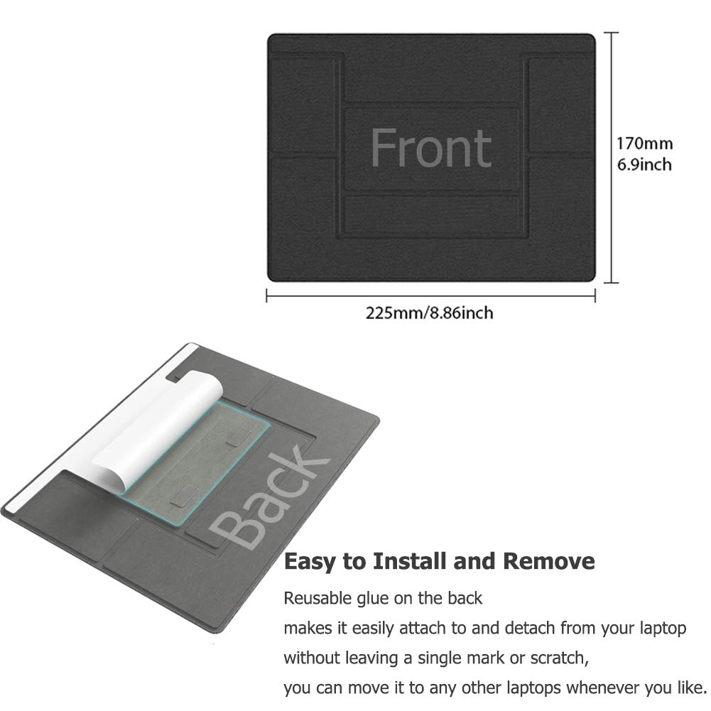 Pemsem Invisible Laptop Stand Portable - Dual-Angle Adjustable Lightweight Computer Stand Compatible with MacBook iPad Tablet