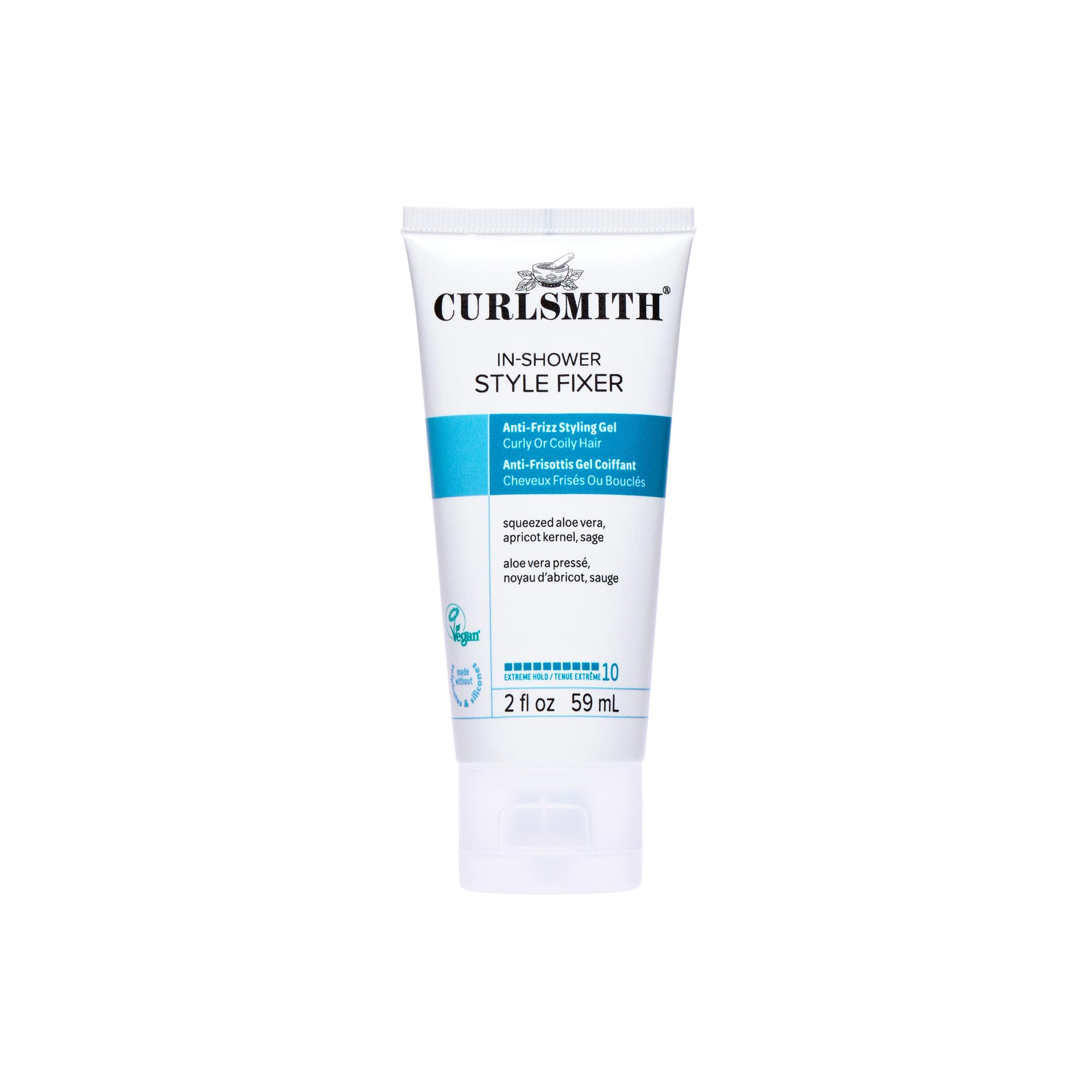 Curlsmith - In-Shower Style Fixer - Vegan Extreme Hold Styling Gel for Dry, Wavy, Curly or Coily Hair (59ml)