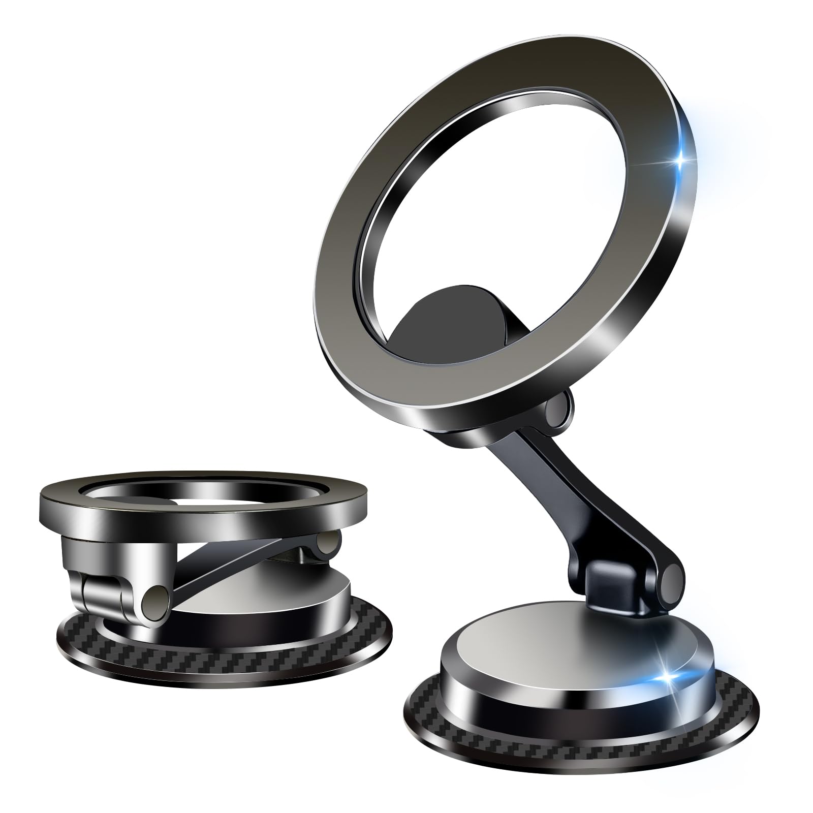 Photo 1 of YAOKEEP Magnetic Car Phone Holder for Magsafe [2800gf Strongest Magnetic] 360° Adjustable Car Phone Mount,Phone Holders for Your Car Dashboard,Car Mount for iPhone 16 Pro Max 15 14 13 12 Plus (Black)