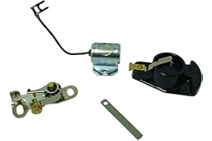 PARTS PLAYER OEG Parts New Ignition Tune Up Kit Compatible With Ford Tractors NAA 8N 600 700 800 900 2000 4000 Series (Heavy Duty Point Set Condenser and Rotor Included) C0NN12200A D8NN12171AA FET12300A 100011