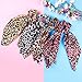 Wooyaya 6Pcs Scarves Scrunchies Tropical Travel Style Elastic Hair Bands Hair Ties Rope Ponytail Holder Hair Accessories for Women and Girls