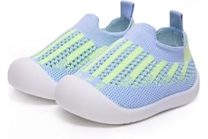 DUBUTO Baby Shoes Boys Girls Breathable Non-Skid Walking Sock Shoes First Walking Shoes With Soft Rubber Sole Infant Toddler Slipper Sneaker