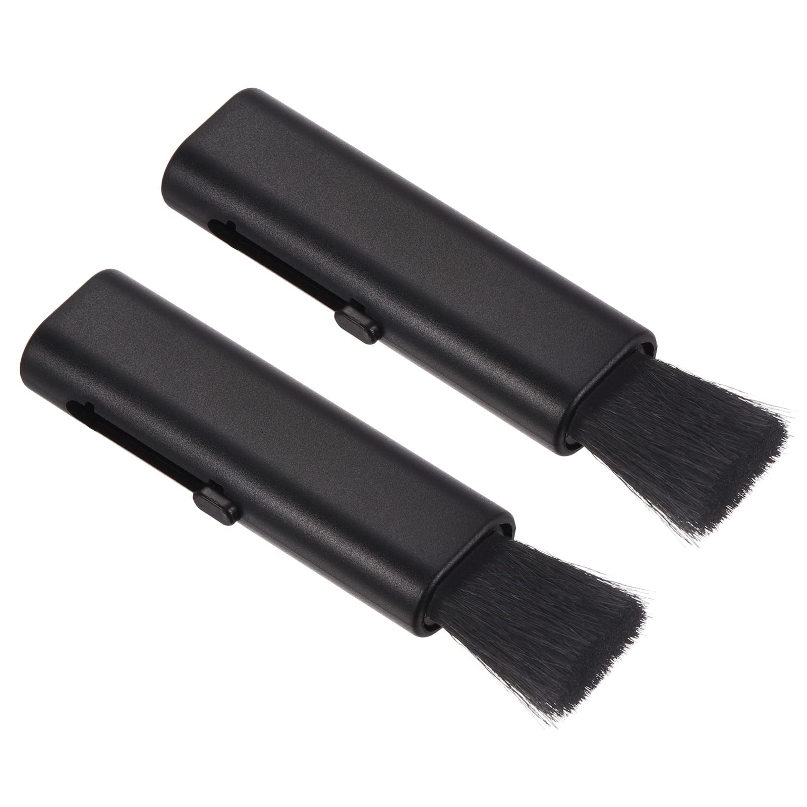 PATIKIL Keyboard Cleaning Brush, 2 Pack Mini Telescopic Type Window Groove Cleaning Brush, for Laptop Computer Keyboard Window Black