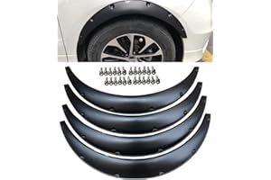 Propartauto 4Pcs 3.5'' 90mm Universal Flexible Car Fender Flares Extra Wide Body Wheel Arches, 4*Large