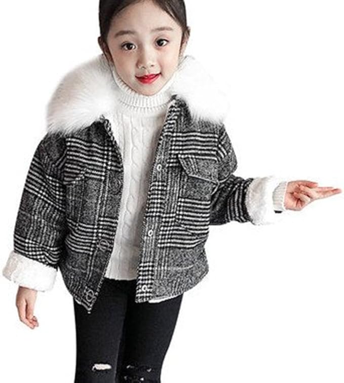 Amazon Lisa Pulster ガールズ子ども キッズ コート ジャケット 女の子 かわいい ファーインナー 暖かい コート ジャケット 通販