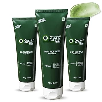 organic harvest face wash for oily skin