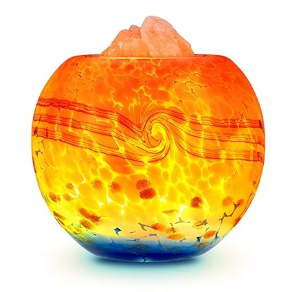 Salzlampe / Salzkristalllampe, Famirosa Himalayan Salt Lamp / Led Salzlampe Natürliches Rosafarbenes Kristallsteinlicht, Dimm