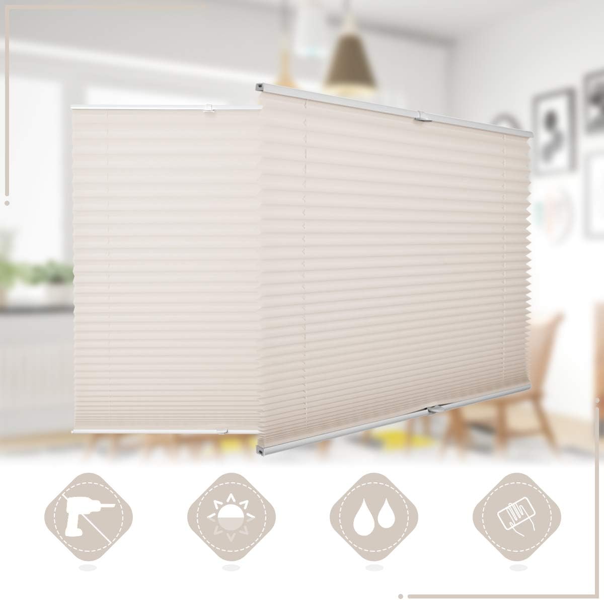 Mills Corey – Estor Plisado sin Agujeros, Estor Plisado, fijación de