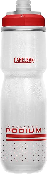 CamelBak Podium Chill Bottle Fiery Red White 0.71 Litre 24 oz view 4