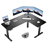 HUANUO 63″ Dual Motor L-Shaped Standing