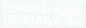 Amazon パウエル ペラルタ ロゴ ヴァト ラットステッカー ホワイト Powell Peralta Logo Vato Rat Sticker White スケートボード デカール 並行輸入品 Powell Peralta パウエルぺラルタ スポーツ アウトドア