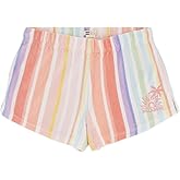 Billabong Girls Mad for You Elastic Waist Pull-on Shorts, Side Seam Pockets