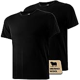 Heat equation Merino Wool T Shirt Mens Short Sleeve Wool Shirt for Men Lightweight Hiking Sport Travel Base Layer T-Shirt