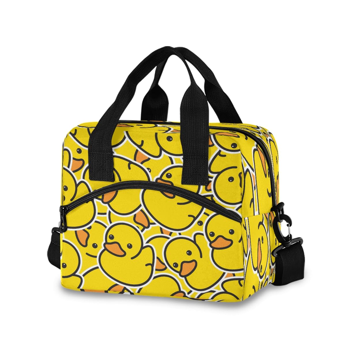 Little Yellow Duck Lunch Bag for Kids Insulated Cooler Lunch Box Large Capacity Lunch Organizer for Boys Girls