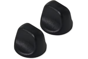 GYOFFULL S99360232 Range Hood Knob S600348 Fan Knob Black Replacement Parts for Kitchen Appliances Stove Fan and Light Replacement 2PCS