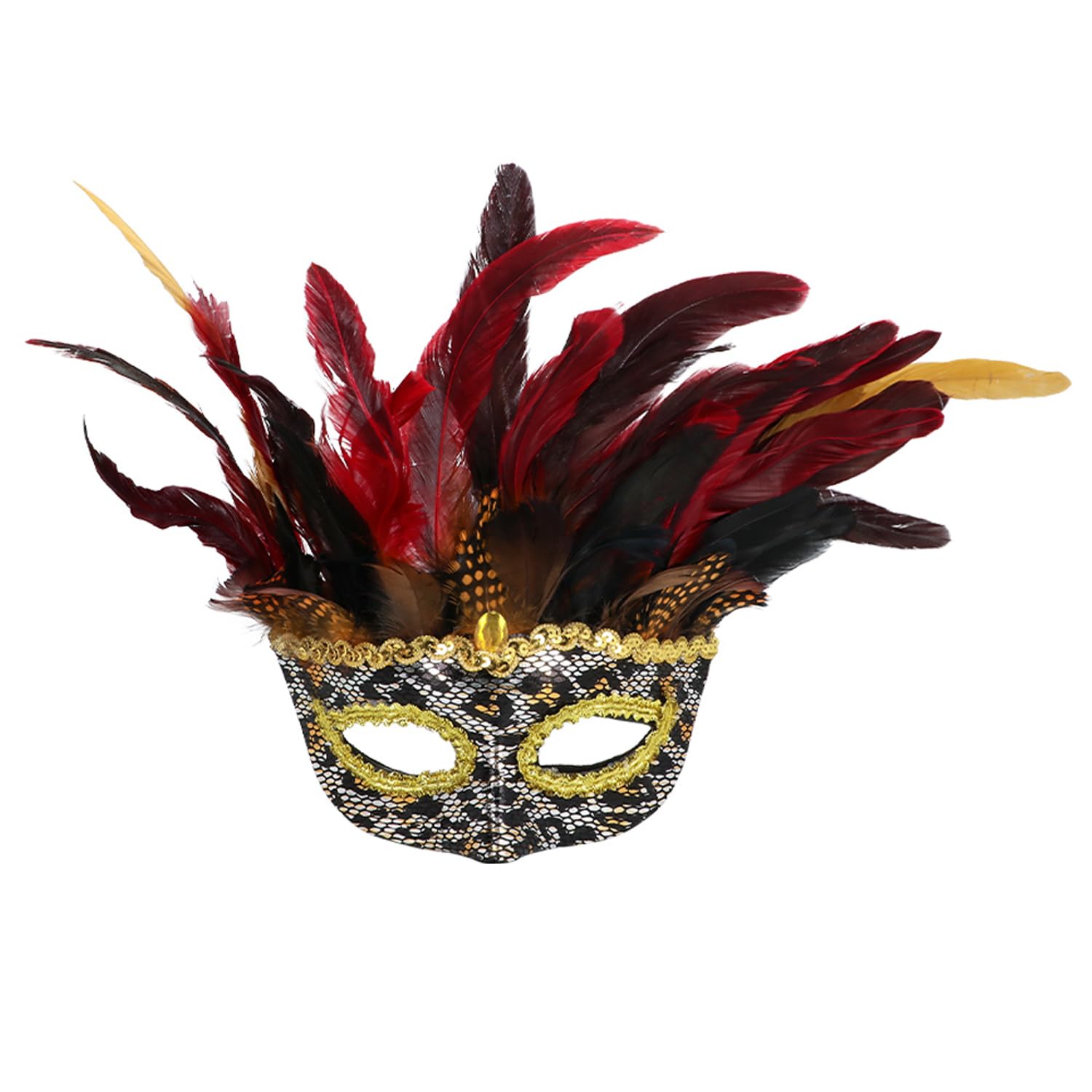 Boland 72218 - Augenmaske Voodoo Marasa, Maskenball, Accessoire, Karneval, Kostüm, Mottopary, Halloween
