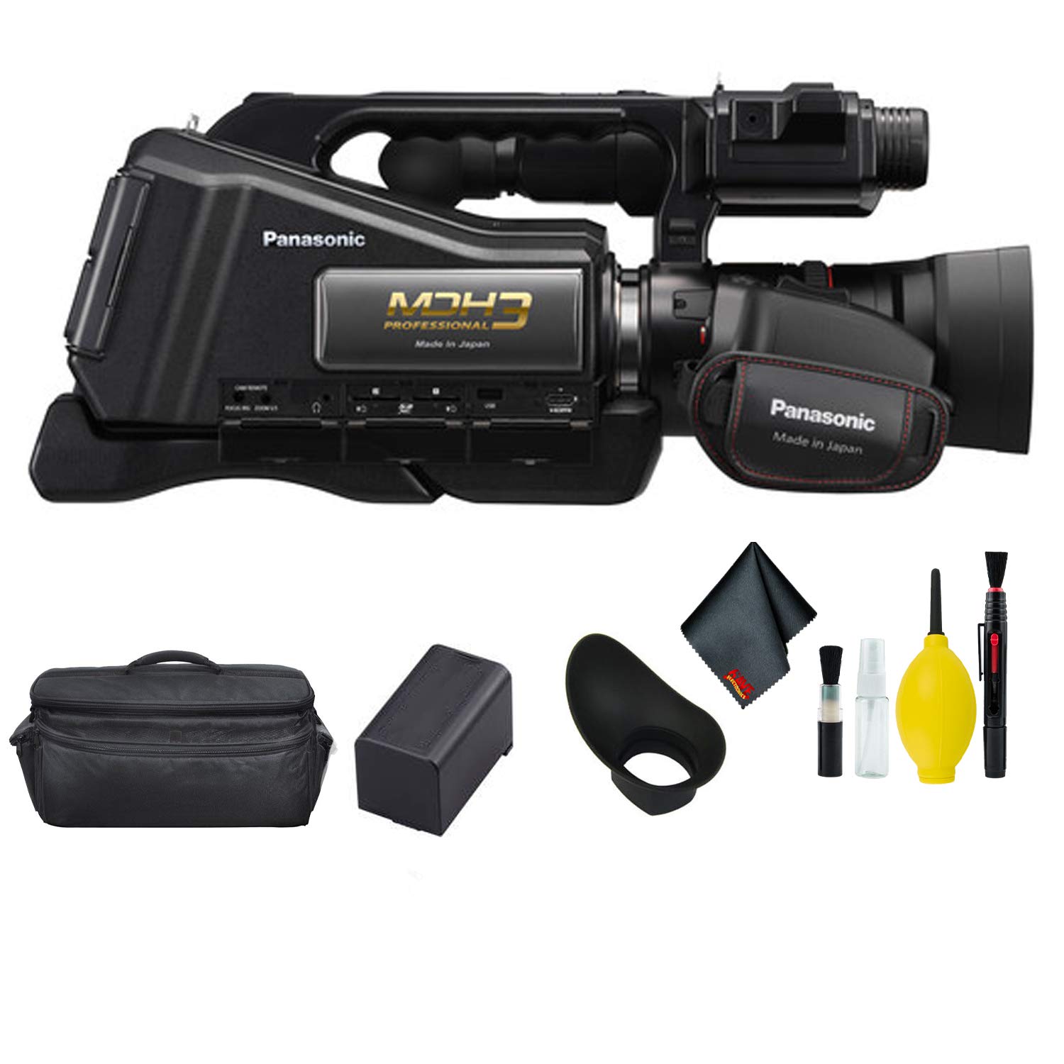Panasonic HCMDH3 AVCHD Shoulder Mount Camcorder +LCD Touchscreen & LED