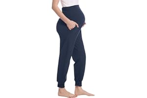 Joyaria Womens Maternity/Pregnancy Jogger Pants Over The Belly Sweatpants